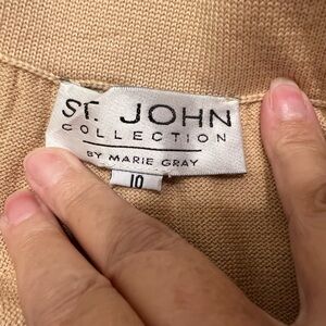 St. John Collection Sandstone Knit Skirt Size 10